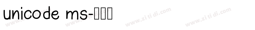 unicode ms字体转换